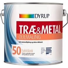 Dyrup 50 Træmaling, Metalmaling Hvid 2.25L