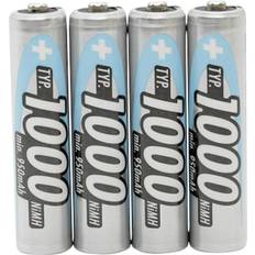 NiMH Micro AAA 1000mAh MaxE 4-pack