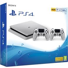 Sony PlayStation 4 Slim 500GB - Silver - 2x DualShock 4 V2