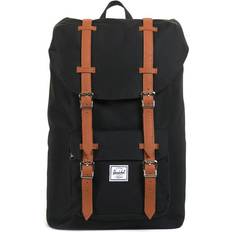 Herschel ryggsäck 17l Herschel Little America Mid Volume - Black/Tan Synthetic Leather