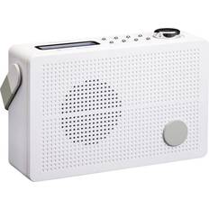 Blanco Radios Lenco Radio Despertador Dab+ Con Fm Pdr-030