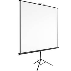 tectake Ecran de projection avec trépied 178 x 178 cm