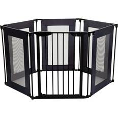 Black Playpen DreamBaby Brooklyn Converta Playpen Gate with Mesh Panels