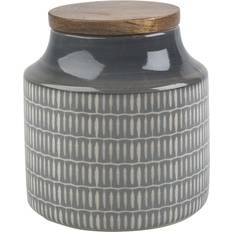 Handmålade Köksbehållare Creative Top Drift Ceramic Storage Jar, Grey Köksbehållare