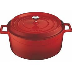 7 quart dutch oven Lava Cast Iron with lid 6.7 L