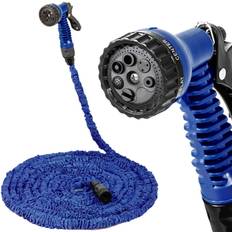 Green Hoses tectake Garden hose with spray head 30m