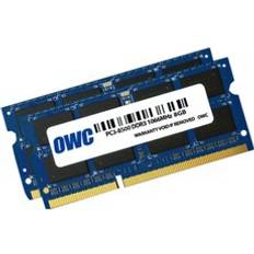 OWC 2x 8GB, PC8500, DDR3, 1066MHz, DDR3, Computer portatile, 204-pin SO-DIMM, 0 85 C, 2 x 8 GB, Blu