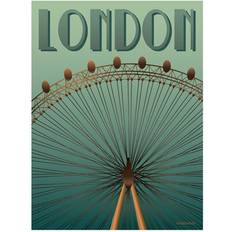 Vissevasse London Eye Plakat 30x40cm