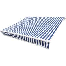 vidaXL Toldo De Lona Azul Y Blanco 4x3 M (Sin Estructura) 300x400cm