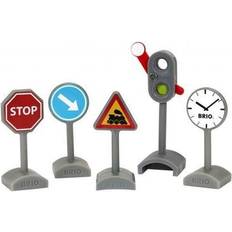 Plastica Accessori per treno BRIO Traffic Sign Kit 33864