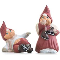 Klarborg Julepynt Klarborg Nynne & Elias Year Gnome Couple 2010 Red Julepynt 11cm 2stk