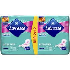 Libresse Ultra Thin Long with Wings Duo 24-pak