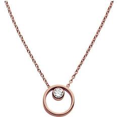 Skagen Elin Necklace - Rose Gold/Transparent