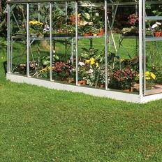 Halls drivhus med sokkel Halls Greenhouses Popular 106 Foundation 6.2m² Rustfrit stål, Aluminium