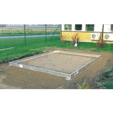 Aluminum Bases Halls Greenhouses Popular 86 Foundation 5m² Aluminum, Stainless steel