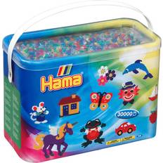 Hama perler 30000 Hama Beads Midi Beads in Bucket 208-54
