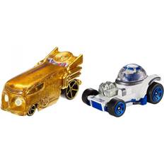 Star Wars Toy Vehicles Hot Wheels Star Wars R2 D2 & C 3PO Character Car 2 Pack