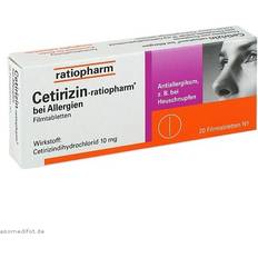 Asthma & Allergien Rezeptfreie Arzneimittel Cetirizin 10mg 20Stk. Tablette