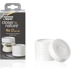 Tommee Tippee Closer to Nature Milk Storage Lids Lids 4pcs