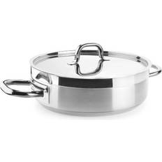 Acero Inoxidable Cazuelas poco profundas Lacor Chef Luxe con tapa 10 L 40 cm