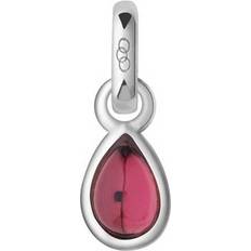 thbaker Links of London October Birthstone Silver Charm w. Pink Tourmaline (5030.2463)
