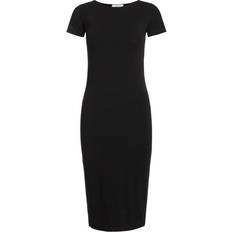 Pieces Long Casual Dress Black/Black