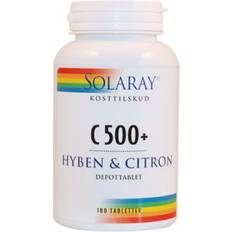 C vitamin c500+ hyben og citron Solaray C500+ Hyben Og Citron 180 stk