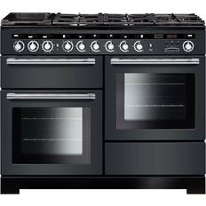 110cm - Convection/ Fan Oven Gas Cookers Rangemaster EDL110DFFSL/C Encore Deluxe 110cm Dual Fuel Slate Grey