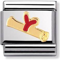 Nomination Composable Classic Link Diploma Charm - Silver/Gold/Red