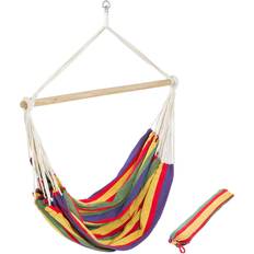 tectake Suspended Hammock XXL colourful incl. storage bag