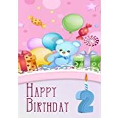 Gifts for her birthday Happy Birthday 2: Birthday Gifts For Her, Birthday Journal Notebook For 2 Year Old For Journaling & Doodling, 7 x 10, (Birthday Keepsake Book)