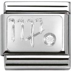 Composable Classic Link Virgo Charm - Silver/Transparent