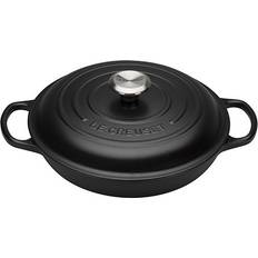 Piano cottura in ghisa Casseruole basse Le Creuset Satin Black Signature 2 L 26 cm