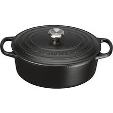 Le Creuset Satin Black Signature Cast Iron Oval with lid 3.2 L 25 cm