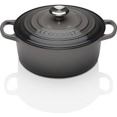 Le creuset gryde 20 cm Le Creuset Flint Signature Cast Iron Round med låg 20cm