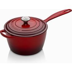 Cast Iron Sauce Pans Le Creuset Cerise Signature Cast Iron with lid 3 L 20 cm