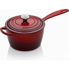 Ceramic Hob Other Sauce Pans Le Creuset Cerise Signature Cast Iron with lid 2.2 L 18 cm