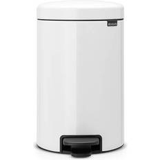 Blanco Decoración y Almacenamiento Baños Brabantia Cubo De Basura Pedal 12 L