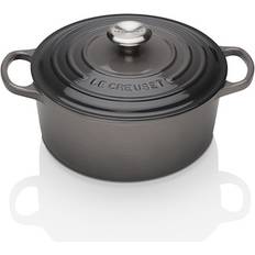 Le Creuset Flint Signature Cast Iron Round mit Klappe 6.7 L 28 cm