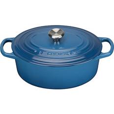 Le Creuset Marseille Blue Signature Cast Iron Oval with lid 3.2 L 25 cm