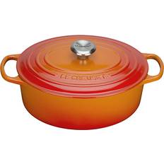 Le Creuset Volcanic Signature Oval med lock 4.7 L 29 cm