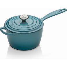 Cast Iron Hob Other Sauce Pans Le Creuset Teal Signature Cast Iron with lid 2.2 L 18 cm