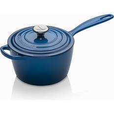 Cast Iron Other Sauce Pans Le Creuset Marseille Blue Signature Cast Iron with lid 2.2 L 18 cm