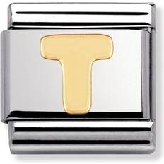Composable Classic Link Letter T Charm - Silver/Gold