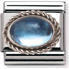 Topaz Charms & Pendants Nomination Composable Classic Link in Silver Charm - Silver/Blue