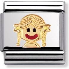 Nero Ciondoli e Pendenti Nomination Composable Classic Link Little Girl Charm - Silver/Gold/Red/Black