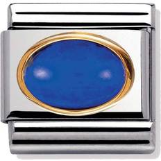 Lapis Jewellery Nomination Composable Classic Link Charm - Silver/Gold/Blue