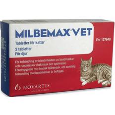 Avmaskning katt - Katter Husdjur Novartis Milbemax Vet 2 Tablets