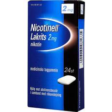 Nicotinell tyggegummi 2 mg Nicotinell Lakrids 2mg 24 stk Tyggegummi