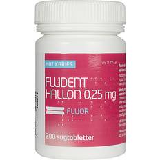 Fluortabletter Actavis Fludent Hallon 0.25mg 200-pack